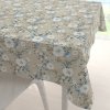 Biante Bavlnený štvorcový obrus Sandra SA-552 Modré popínavé kvety na béžovom 60x60 cm Biante Bavlnený štvorcový obrus Sandra SA-552 Modré popínavé kvety na béžovom 60x60 cm