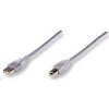 MANHATTAN Kabel USB 2.0 A-B propojovací 1,8m (stříbrný) 333405 MANHATTAN Kabel USB 2.0 A-B propojovací 1,8m (stříbrný) 333405