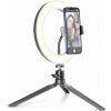 CellularLine Tripod Selfie Ring s LED osvetlením pre selfie fotky a videá čierny SELFIERINGK - statív so svetlom pre mobil CellularLine Tripod Selfie Ring s LED osvetlením pre selfie fotky a videá čierny SELFIERINGK - statív so svetlom pre mobil