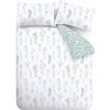 Biele/zelené bavlnené obliečky na dvojlôžko 200x200 cm Wild Flowers – Bianca Biele/zelené bavlnené obliečky na dvojlôžko 200x200 cm Wild Flowers – Bianca