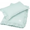 COTTON & SWEETS Posteľná bielizeň s volánikmi 100x135 Simply Glamour - Silit green COTTON & SWEETS Posteľná bielizeň s volánikmi 100x135 Simply Glamour - Silit green