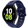 eses Silikónový remienok dierkovaný so vzorom pre Samsung Galaxy Watch 4, 5, 6, 7 - Tmavo modrý, 20 mm eses Silikónový remienok dierkovaný so vzorom pre Samsung Galaxy Watch 4, 5, 6, 7 - Tmavo modrý, 20 mm