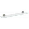 SAPHO X-ROUND sklenená polica 700mm, chróm/mliečne sklo XR009-06 SAPHO X-ROUND sklenená polica 700mm, chróm/mliečne sklo XR009-06