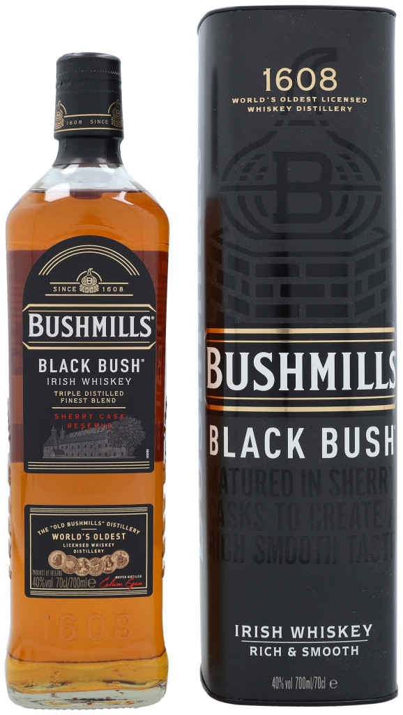 Bushmills Black Bush 40% 0,7 l (čistá fľaša)