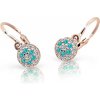 Cutie Jewellery Detské náušnice z ružového zlata C2150-10-X-4 svetlo zelená Cutie Jewellery Detské náušnice z ružového zlata C2150-10-X-4 svetlo zelená