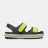 Crocs Crocband Cruiser Sandal K Slate Grey/Acidity Crocs Crocband Cruiser Sandal K Slate Grey/Acidity