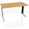 Pracovný stôl Flex, 140x75,5x80 cm, buk/kov Pracovný stôl Flex, 140x75,5x80 cm, buk/kov