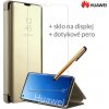 Otváracie Púzdro Luxria Clear View pre Huawei - Zlaté pre Huawei: Mate 40 Pro Otváracie Púzdro Luxria Clear View pre Huawei - Zlaté pre Huawei: Mate 40 Pro