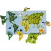 Adam Toys edukačná vkladačka s úchytmi mapa sveta