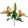 Ľalia vetva x2 75cm hnedá umelá Ľalia vetva x2 75cm hnedá umelá