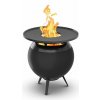 Höfats Štýlový BBQ gril a ohnisko MOON v jednom na drevo a peletky Farba: ALL BLACK - celá čierna, Variant: s nízkou podstavou Höfats Štýlový BBQ gril a ohnisko MOON v jednom na drevo a peletky Farba: ALL BLACK - celá čierna, Variant: s nízkou podstavou