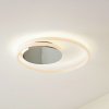 Stropné svietidlo Lucande LED Valenora, chróm/biela, PC, Ø 44 cm - 10030106 Stropné svietidlo Lucande LED Valenora, chróm/biela, PC, Ø 44 cm - 10030106