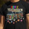 Tričko s potlačou VW HIPPIE Pánsky Čierna 3XL Tričko s potlačou VW HIPPIE Pánsky Čierna 3XL