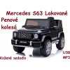 JOKO Elektrické autíčko Mercedes G63, Lakované, kožené sedadlo, penové kolesá, USB, MP3, čierne JOKO Elektrické autíčko Mercedes G63, Lakované, kožené sedadlo, penové kolesá, USB, MP3, čierne