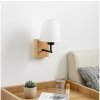 Brilagi - Nástenná lampa NUBILA WOOD 1xE27/25W/230V dub/biela BG1561+BG1573 + záruka 3 roky zadarmo Brilagi - Nástenná lampa NUBILA WOOD 1xE27/25W/230V dub/biela BG1561+BG1573 + záruka 3 roky zadarmo