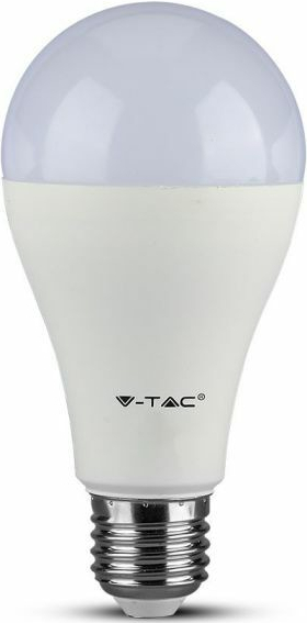 V-TAC Profesionálna LED žiarovka E27 A65 15W so SAMSUNG čipmi, Neutrálna biela 4000 4500K