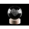 LED svietiaca sklenená guľa Ø10 cm - 1 ks 5 Transparent srdce LED svietiaca sklenená guľa Ø10 cm - 1 ks 5 Transparent srdce