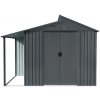 Floraworld Záhradný domček Skylight s prístavbou, antracit, 300 x 173 x 225 cm Floraworld Záhradný domček Skylight s prístavbou, antracit, 300 x 173 x 225 cm