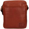 Lagen pánská kožená crossbody taška 290602 COGNAC