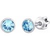 Silvego Modré náušnice kôstky Jenis s Brilliance Zirconia 4 mm SILVEGOB70604SBDLB Silvego Modré náušnice kôstky Jenis s Brilliance Zirconia 4 mm SILVEGOB70604SBDLB