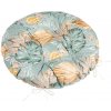 Bellatex Adela prešívaný okrúhly Monstera ruže žltá, 40 x 40 cm Bellatex Adela prešívaný okrúhly Monstera ruže žltá, 40 x 40 cm