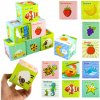 LEAN TOYS Sada mäkkých vzdelávacích kociek LEAN TOYS Sada mäkkých vzdelávacích kociek
