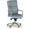 Kožená kancelárska stolička VIRO, sivá Kožená kancelárska stolička VIRO, sivá