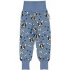 Geggamoja Bambusové detské rastúce nohavice Blue Bulldog