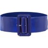 Lifestyle dámsky strečový široký lesklý opasok Casila Royal Blue
