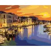 ZUTY Maľovanie podľa čísel CANAL GRANDE ZA LETNEJ NOCI V BENÁTKACH Rámovanie bez rámu a bez vypnutia plátna Rozmer 80 x 100 cm