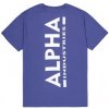 Alpha Industries BACKPRINT T Night Purple tričko pánske Farba: fialová, Veľkosť: S Alpha Industries BACKPRINT T Night Purple tričko pánske Farba: fialová, Veľkosť: S