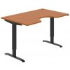 Pracovný stôl Motion Ergo, ZO, 2S, 140x70,5-120,5x90 cm, čerešňa/čierna Pracovný stôl Motion Ergo, ZO, 2S, 140x70,5-120,5x90 cm, čerešňa/čierna