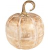 Clayre & Eef Zlatá dekoratívna drevená socha tekvice Pumpkin - Ø18*18 cm - Clayre & Eef Clayre & Eef Zlatá dekoratívna drevená socha tekvice Pumpkin - Ø18*18 cm - Clayre & Eef