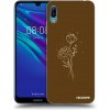 Picasee silikónový čierny obal pre Huawei Y6 2019 - Brown flowers Picasee silikónový čierny obal pre Huawei Y6 2019 - Brown flowers
