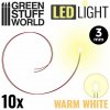 Green Stuff World LEDs WARM WHITE light - 3mm / LED diódy TEPLÁ BIELA - 3 mm 10ks Green Stuff World LEDs WARM WHITE light - 3mm / LED diódy TEPLÁ BIELA - 3 mm 10ks
