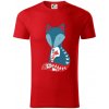 Folklór - líška samostatná - Tričko z organickej bavlny - 2XL ( Červená ) Folklór - líška samostatná - Tričko z organickej bavlny - 2XL ( Červená )