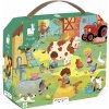 JANOD Puzzle v kufříku Den na farmě 24 dílků JANOD Puzzle v kufříku Den na farmě 24 dílků