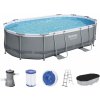 BESTWAY Power Steel Bazénový set 488 x 305 x 107 cm, kartušová filtrácia 56448 BESTWAY Power Steel Bazénový set 488 x 305 x 107 cm, kartušová filtrácia 56448
