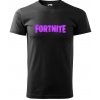 Sablio Tričko s potlačou Fortnite Pink - černé S Sablio Tričko s potlačou Fortnite Pink - černé S