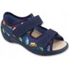 Befado detské papuče na suchý zips modré, veľkosť 26 Befado detské papuče na suchý zips modré, veľkosť 26