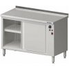 Přístěnný stůl s ohřívací skříňkou posuvné dveře 1300x700x850 mm | STALGAST, 982187130 inox Přístěnný stůl s ohřívací skříňkou posuvné dveře 1300x700x850 mm | STALGAST, 982187130 inox