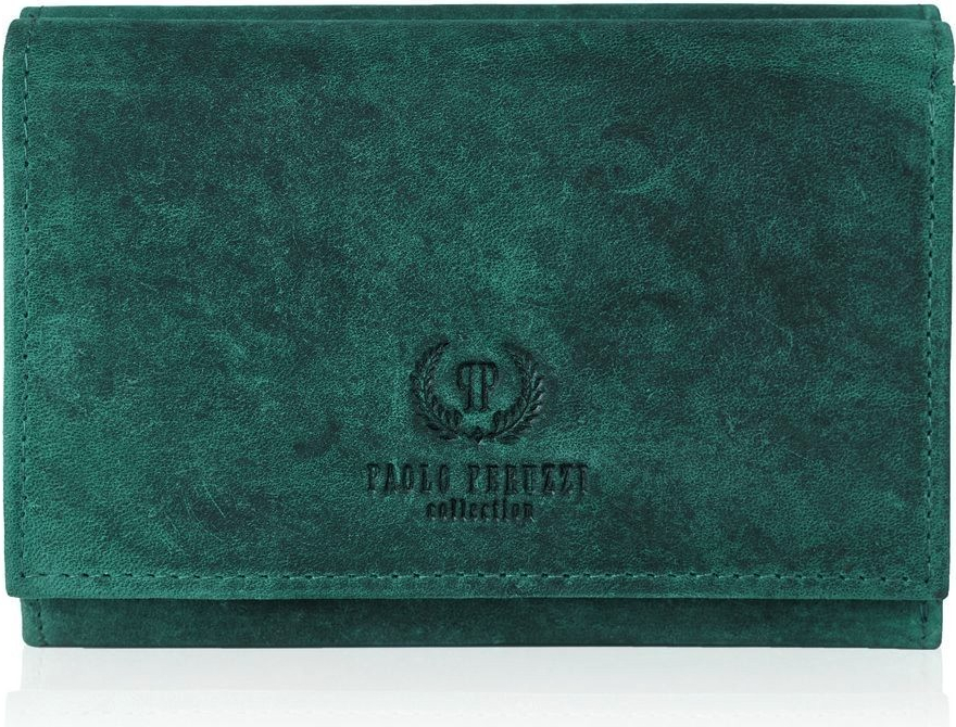 Paolo Peruzzi dámska kožená peňaženka RFID T 33 GR zelená