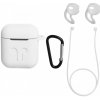SES 5v1 Silikónové ochranné puzdro s príslušenstvom pre Apple AirPods 1.generace (2016) - biele 5036 SES 5v1 Silikónové ochranné puzdro s príslušenstvom pre Apple AirPods 1.generace (2016) - biele 5036