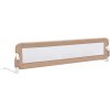 vidaXL Chránič postele pre batoľatá Taupe 180x42 cm Polyester vidaXL Chránič postele pre batoľatá Taupe 180x42 cm Polyester