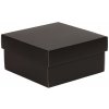 Darčeková krabička s vekom 200x200x100 mm, čierna Darčeková krabička s vekom 200x200x100 mm, čierna