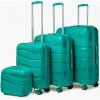 KONO set škrupinových kufrov 17/39/70/105 L - polypropylén - tyrkysová KONO set škrupinových kufrov 17/39/70/105 L - polypropylén - tyrkysová
