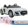 AUTÍČKO pre deti na akumulátor AUDI SPYDER R8 LIFT STRONG + menovite tabuľka AUTÍČKO pre deti na akumulátor AUDI SPYDER R8 LIFT STRONG + menovite tabuľka