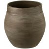 J-Line by Jolipa Hnedý antik keramický obal na kvetináč Gio Refuge - Ø 25*25 cm - J-Line by Jolipa J-Line by Jolipa Hnedý antik keramický obal na kvetináč Gio Refuge - Ø 25*25 cm - J-Line by Jolipa