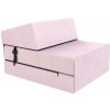 FDM Skládací matrace a pohovka SUZI TRINITY 71 cm pudrově růžová FDM Skládací matrace a pohovka SUZI TRINITY 71 cm pudrově růžová
