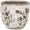 Chic Antique Keramický obal na kvetináč s kvetmi Nancy - Ø 12*11 cm - Chic Antique Chic Antique Keramický obal na kvetináč s kvetmi Nancy - Ø 12*11 cm - Chic Antique